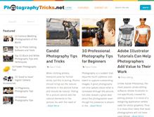Tablet Screenshot of photographytricks.net